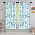 thumbnail image 5 of Funny Window Curtains for Kids Room - 42Wx63H Inch 2 Panels, Rod Pocket Colorful Cartoon Sea Wave Patterns for Boys Bedroom Decor Preschool Classroom Curtains Playroom Living Room Window Drapes, 5 of 5
