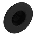 thumbnail image 1 of Cubierta de desbordamiento para lavabo de baño de latón, inserto en orificio redondo, decoración de diseño de anillo hueco (negro), 1 of 1