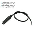 thumbnail image 2 of Uxcell Cable de audio de 4 polos de jack hembra de 3.5 mm a cable desnudo de 0.30 m, paquete de 4, 2 of 5