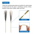 thumbnail image 4 of Unique Bargains 4Pcs Faux Pampas Grass 35.4' Tall 9 Branches Artificial Reed Fluffy Stems for Home Kitchen Vase Gray, 4 of 7