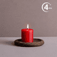 thumbnail image 3 of VELAS DECORATIVAS de Parafina y Cera de Abeja Sin Fragancia - 6 piezas, 3 of 3