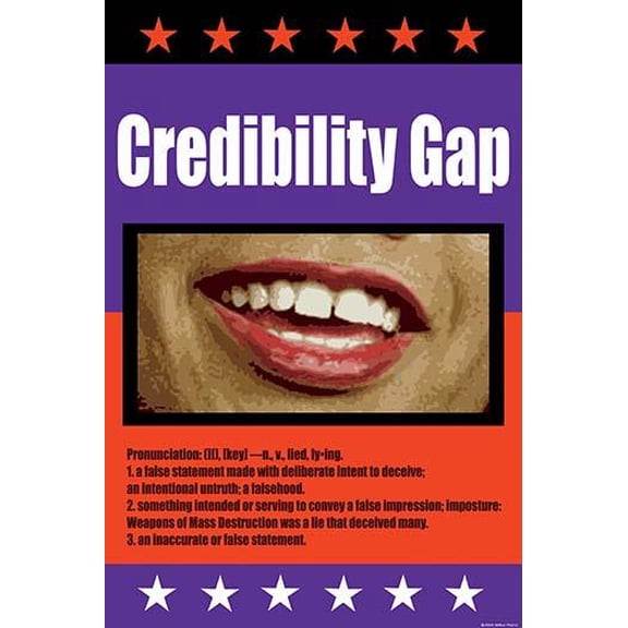Credibility Gap- Fine Art Canvas Print (20" x 30")