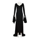 thumbnail image 2 of Disfraz de miércoles Addams para hombre, trajes de Cosplay de Gomez, vestido largo de Morticia, trajes de fiesta familiar de manga larga para Halloween, 2 of 4