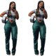 thumbnail image 5 of Pantalones casuales de cuero Pantalones de bolsillo 3D de moda europea y americana Pantalones elásticos de escote en V profundo, 5 of 5