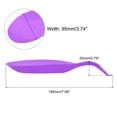 thumbnail image 2 of Uxcell 7.68" x 3.74" Heat Resistant Silicone Spoon Rest Kitchen Utensil Holder, Purple 2Pack, 2 of 6