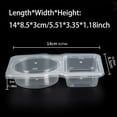 thumbnail image 3 of Product Classification Food Storage - Portable Reusable Two-Compartment Condiment Container for Easy Take-Along Use Keeps Condiments Separate and Ready Durable and Practical for Outings and Journeys, 3 of 7