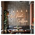 thumbnail image 2 of Letrero De Neón But First Coffee, Ideal Para Decoración De Pared De Cocina Retro, Con Luz Regulable De 22cmx40cm, 2 of 5