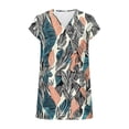 thumbnail image 6 of Otvok Women's Printed Short Sleeved Blouses V-Neck T-Shirt Pullover Casual Fashionable Top, 6 of 6