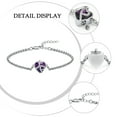 thumbnail image 3 of 17-26cm Adjustable Stainless Steel Chain Link Women's Bracelet Cremation Jewellery Urn Bracelet for Ashes Crystal Heat Urn Locket Funeral Urn Bracelet for Ashes Holder, 3 of 7