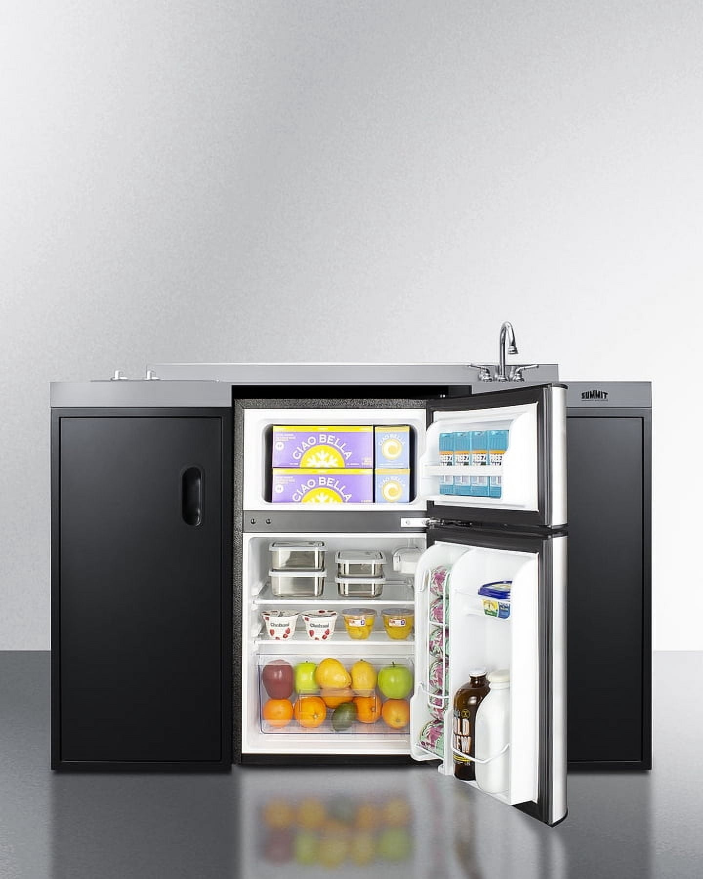 54" Wide All-In-One Kitchenette, ADA Counter Height, Right Side