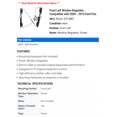 thumbnail image 2 of Front Left Window Regulator - Compatible with 2009 - 2019 Ford Flex 2010 2011 2012 2013 2014 2015 2016 2017 2018, 2 of 2