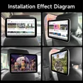 thumbnail image 6 of 11.6 INCH Android12 2G+32G Car Headrest Monitor IPS USB HDMI TV Display With RCA AV Wifi Mirroring Car Rear Seat Screen Video Player, 6 of 10