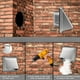 thumbnail image 3 of Salida de aire de campana cuadrada de acero inoxidable 304, ventilación de pared, cubierta de ventilación de pared exterior cuadrada, 100 mm 4 pulgadas, 3 of 3