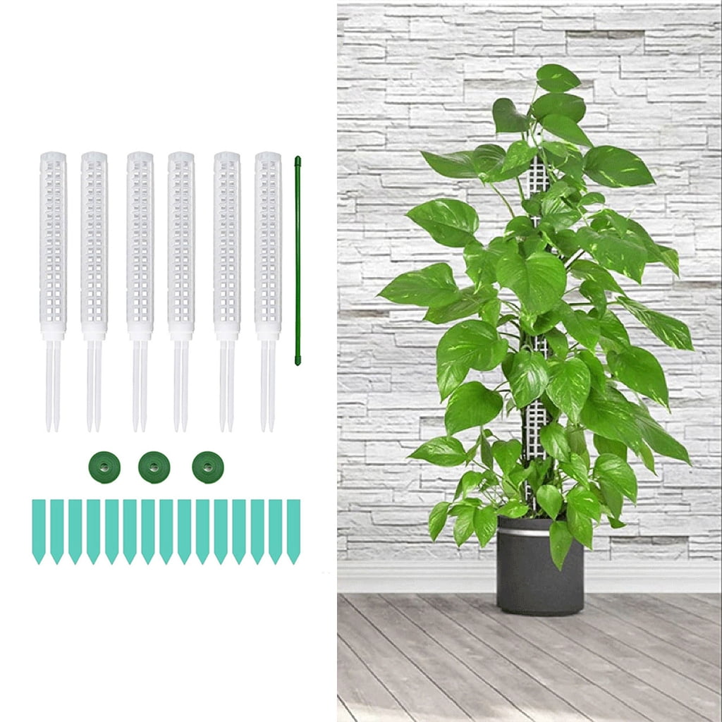 ZPAQI Plastic Moss Poles for Garden Plant Climbing Frame Plant Trelli Support Stick