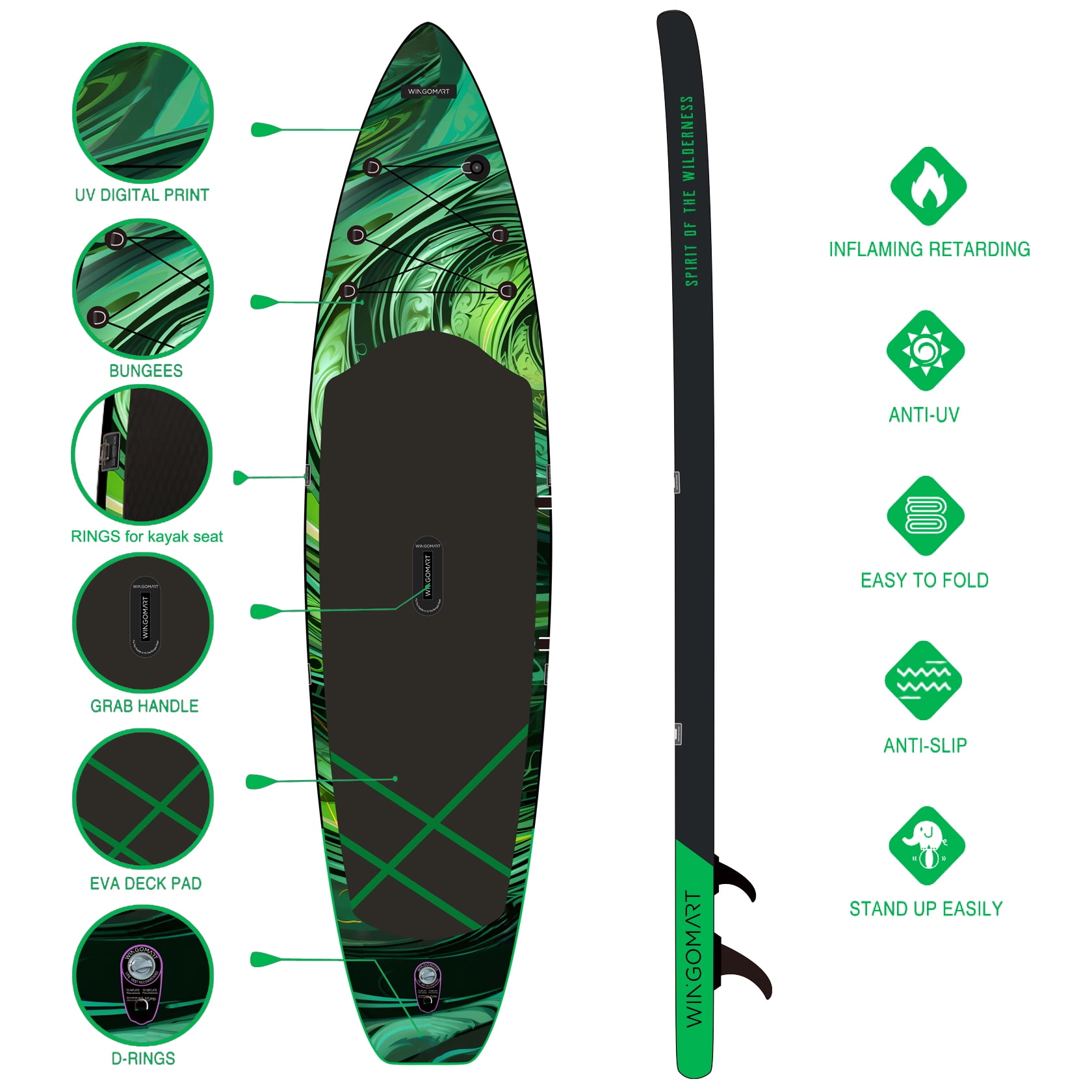 GREEN EMERALD 13FT x 37