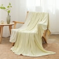 thumbnail image 4 of JOOJA Cooling Blanket Cool to Touch Throw for Hot Flashes, Throw Size 50*70", Beige Stripe, 4 of 9
