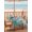 SkyBlue, variant on Outdoor Tablecloth with Umbrella Hole and Zipper, Sea Seahorse Coastal Round Table Cloth 60 Inch Waterproof Tablecloth, Nautical Summer Coral Ocean Vintage Picnic Table Cover for Patio Camping