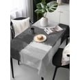 thumbnail image 2 of Black Abstract Rectangle Tablecloth, Grey Geometric Oil Painting Vintage Ombre Waterproof & StainResistant Tablecloth, Washable Oil-proof Table Cover for Dining/Party/Wedding/Camping/Buffet 60x120 In, 2 of 9