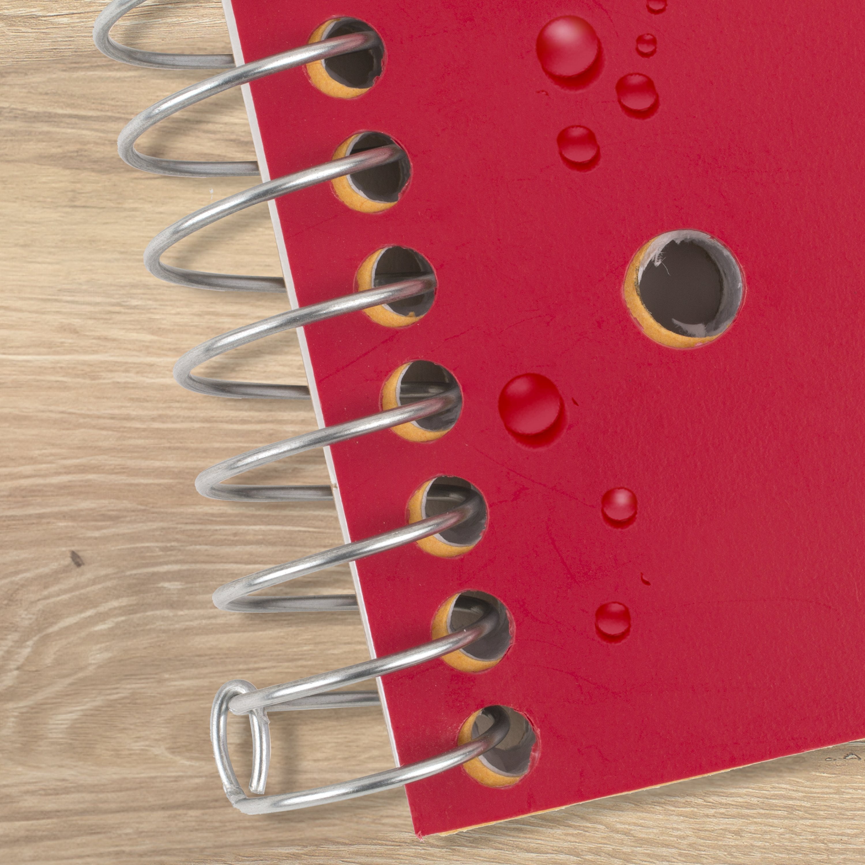 Five Star 1 Subject Wide Ruled Notebook Plus Study App, 8" x 10.5", Fire Red, Poly, Spiral, 100 Sheets