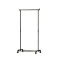 thumbnail image 2 of Metal Clothing Garment Rack with Bottom Shoe Shelf | 5-Tier Storage Organizer with Wheels | Space Saving Entryway Coat & Shoe Cabinet for Home | 130x60x35cm, 2 of 6