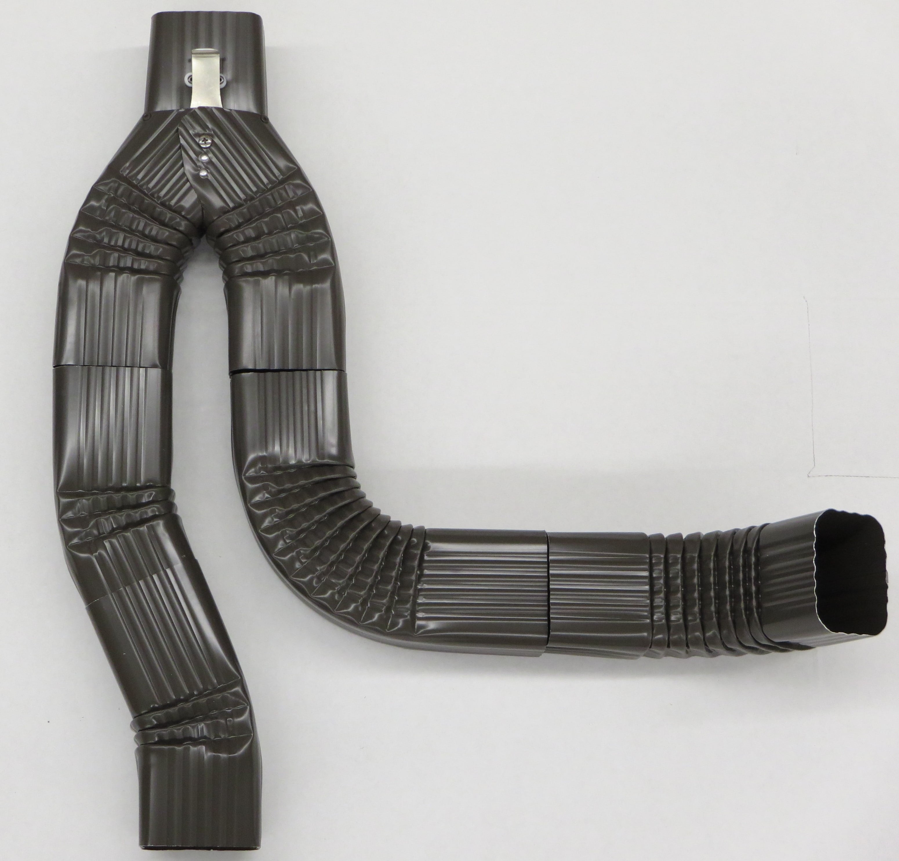 Offset Downspout Diverter for Rain Barrels (2X3, MUSKET BROWN