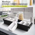 thumbnail image 4 of U Chef Contenedor Refrigerado por Hielo para Servir Condimentos, Charola de Servicio, Bandeja de Botana Refrigerada, Carrito de Bar para Trabajo en Casa o Restaurante, Organizador de Refrigerador, 4 of 7