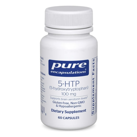 Pure Encapsulations 5-HTP 100 mg - Brain Health, Sleep Regulation & Appetite Support* - 5-Hydroxytryptophan - Gluten Free & Non-GMO - 60 Capsules