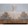 thumbnail image 2 of Doily Boutique Fireplace Mantel Scarf with Gold European Lace and Antique White Fabric, Size 90 x 19 inches, 2 of 4