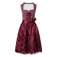 thumbnail image 4 of Women's German Dirndl Dress Oktoberfest Carnival Bavarian(Red,L), 4 of 6