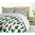 thumbnail image 5 of Ambesonne Cactus Duvet Cover Sets, Spiked Cacti Pots Art, 2-Queen, Multicolor, 5 of 7