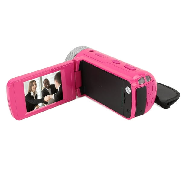 Videocámara Con Cámara De Vídeo, Cámara De Vídeo Digital Con Orificio De Tornillo De 1/4 16MP 1080P HD Con Micrófono Cardioide Para Vlogging