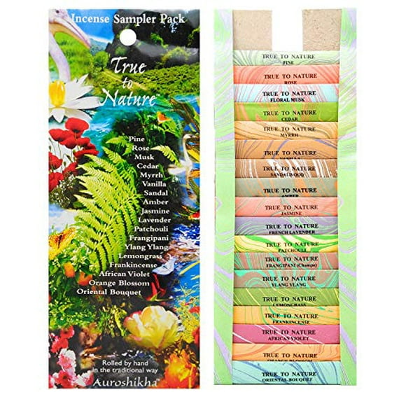 Auroshikha Échantillons d'Encens 18 Pcs Échantillon de Parfum (a)
