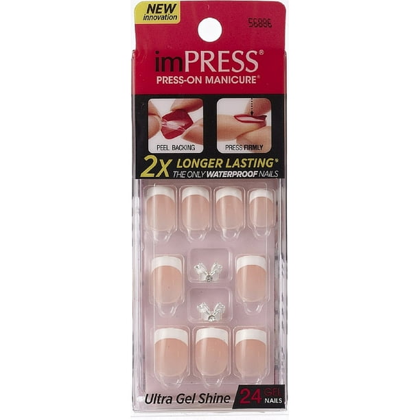 KISS Broadway Nails Impress PressOn Manicure Kit, Rock It 24 ea (Pack