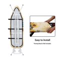 thumbnail image 4 of HELLHERO Blue Daisys Ironing Board Cover, 15 x 54 Iron Board Covers Suitable for Most Standard Ironing Boards Padding Decorative Cover with Elastic Edge Band Easy to Install, 4 of 5