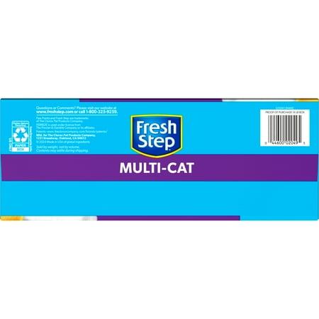 Fresh Step Multi-Cat Scented Clumping Cat Litter with the Power of Febreze, 14 lbs