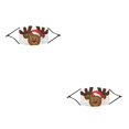 thumbnail image 4 of maskred Christmas Themed Dust Mask Printing Dustproof Polyester Face Mask with Elastic Earband and Filter Type 4 2# 2Set, 4 of 6