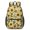 Sunflower and Seed Cream Pattern-1, variant on Sunflower and Plank White Pattern 17" Waterproof Oxford School Backpacks for Teens, S-Shape Padded Straps, for School, Travel, Hiking, Camping