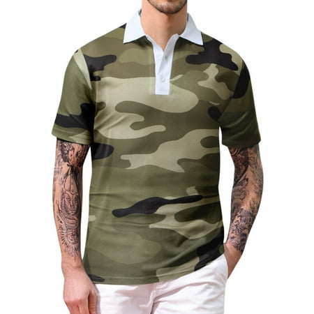 

Pianpianzi Shirts with Long Sleeves for Men Scrub Jackets Bodysuit Men Loose Male Casual Print Button Turn Down Collar Blouse Short Sleeve Tops Shirt