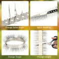 thumbnail image 4 of Deago Bird Spikes Stainless Steel Fence Spikes for Pigeons Raccoon Snakes Mouse Repellent Deterrent Spikes Defender for Outside (39.4in), 4 of 6