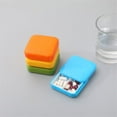 thumbnail image 6 of Easy Carrying Covered High-capacity Separation design Push slide design Medicine box Portable Pill Cases Mini GREEN, 6 of 8