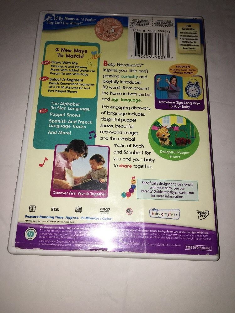 Baby Einstein Baby Wordsworth First Words Around The House Full Frame Walmart Com
