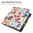 thumbnail image 4 of ELEHOLD Leather Case for Kindle Scribe 10.2" 2022 with Auto Wake/Sleep Function Multiple Angles Kickstand Pen Holder Full Body Protection Shockproof Anti-Scratch Case for Kindle Scribe 10.2",Butterfly, 4 of 9