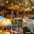 thumbnail image 2 of Dopwii Guirnalda de Luces LED Exterior, ST38 25M 25+2 Focos LED Inastillables Alto Brillo, Impermeable IP65, Serie Luz Vintage Decorativas para Iluminaci&oacute;n de Jardin Patio Boda Hogar Navida, 2 of 6