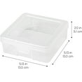 thumbnail image 2 of IRIS USA Small Plastic Hobby Art Craft Supply Organizer Storage Box with Snap-Tight Closure Latch, 10 Pack, Art Satchel Storage Case for Ribbons, Beads, Sticker, Yarn, and Ornaments, Stackable, Clear, 2 of 5