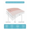 thumbnail image 5 of Quilts Full Size, Colorful Stripe Soft Comforter Bedding Set for Bed, Modern Pink Red Yellow Vertical Striped Lightweight Quilted Bedspread with Pillow Cover(2 Pieces) for All Season, 78x90 Inch, 5 of 6