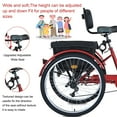 thumbnail image 6 of Adult Tricycles, Upgrade 7 Speed Adult Trikes 26 inch 3 Wheel Bikes, Cruise Bike with Basket for Seniors, Women, Men for Recreation, Shopping, Exercise, 6 of 9