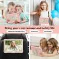 thumbnail image 4 of for Samsung Galaxy Tab A9+ 11.0" 2023 SM-X210 / SM-X215 / SM-X216 Case for Kids, with Butterfly Wings Kickstand Shoulder Strap Heavy Duty Rugged 2 In 1 Silicone PC Cover, Pink+Beige, 4 of 6