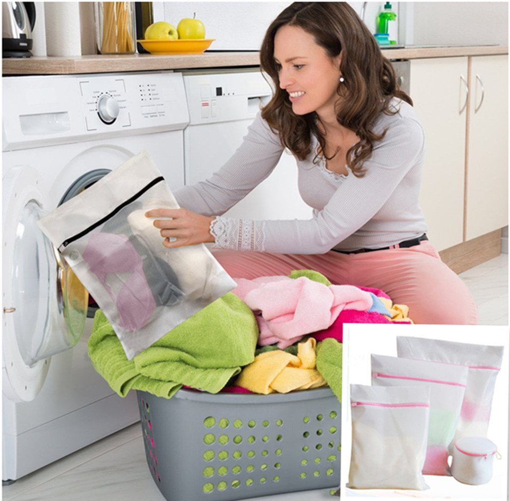 Cotton Mesh Laundry Wash Bag – The Zeroish Co.