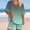 Green, variant on Plus Size Biker Shorts Set for Women 2 Piece Outfits Loose V Neck Short Sleeve Tunic Tops Gradient Sweatsuit Sets
