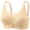 Beige, variant on Y-Sunset T-Shirt Bras for Women Push Up Comfy Support Bra for Work Solid Color Wireless Bra,40B,Green